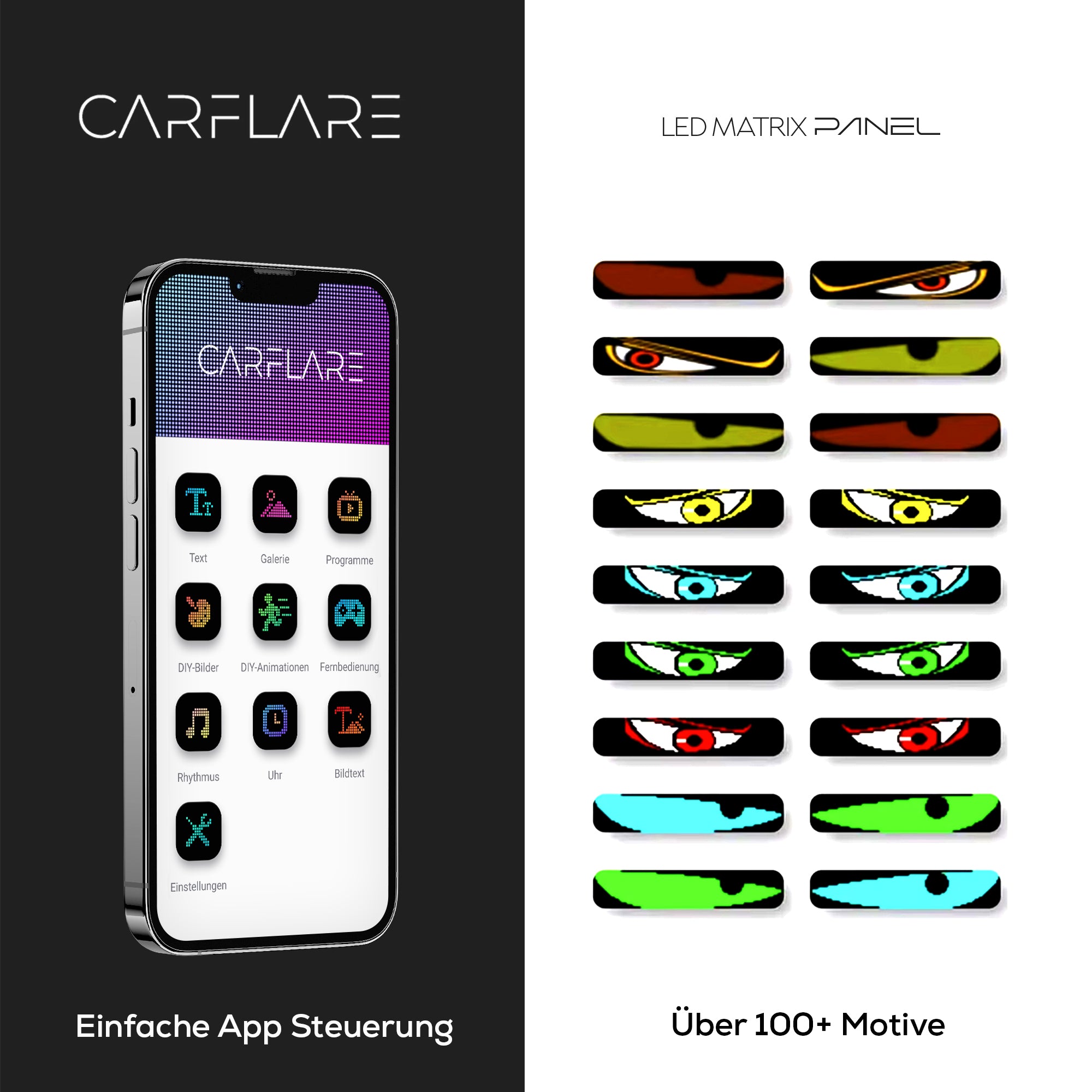 2er Set CarFlare® LED - Panel ( LKW Größe ) 12CM x 60CM