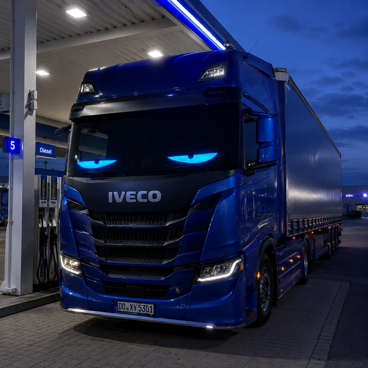 2er Set CarFlare® LED - Panel ( LKW Größe ) 12CM x 60CM x 2 Stück