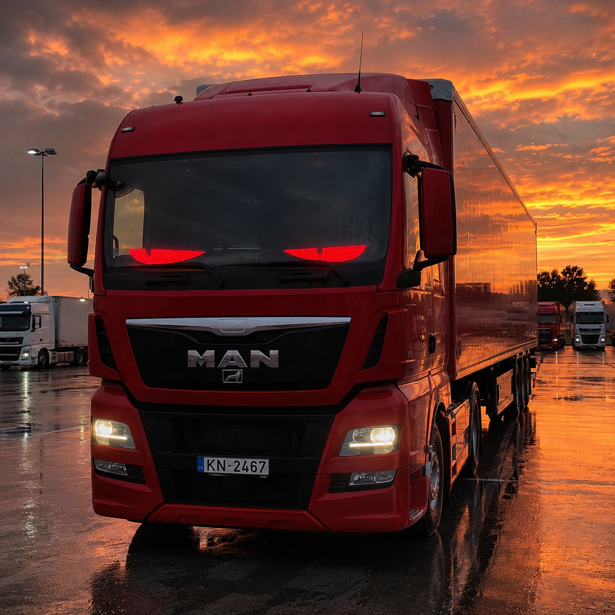 2er Set CarFlare® LED - Panel ( LKW Größe ) 12CM x 60CM x 2 Stück