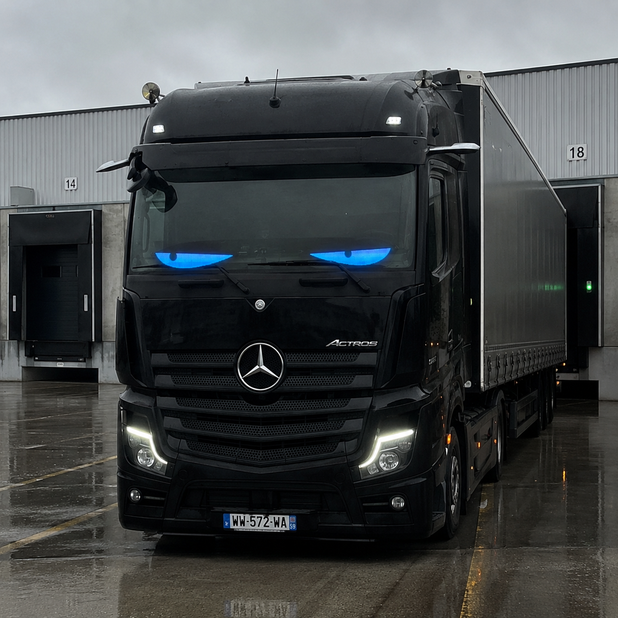 2er Set CarFlare® LED - Panel ( LKW Größe ) 12CM x 60CM x 2 Stück