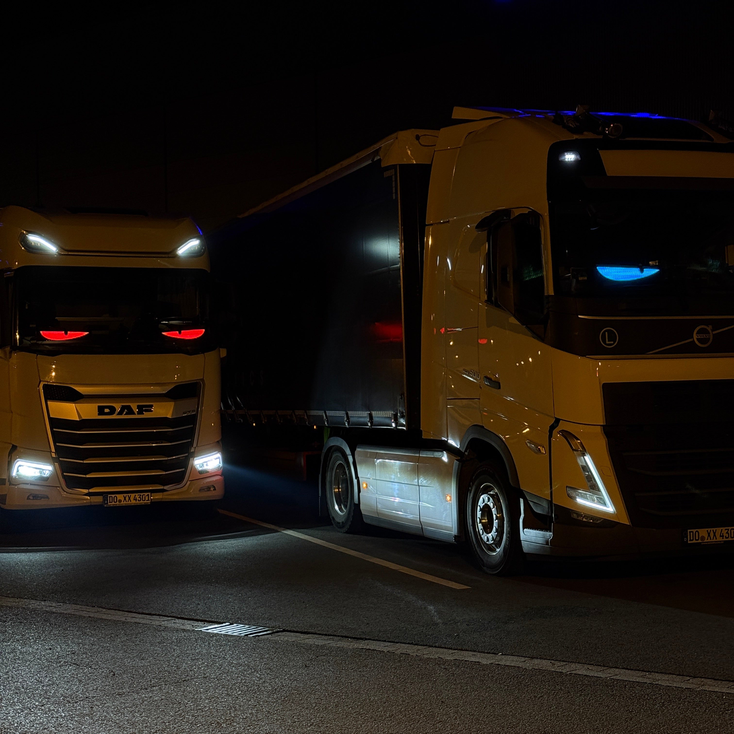 Devil Eyes LKW blaue Animation Beispiel